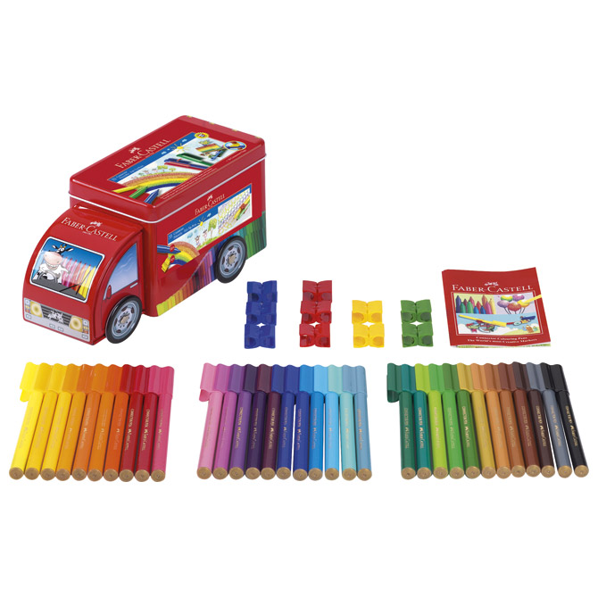 Flomaster školski 33 boje u metalnoj kutiji Connector Balerina Faber Castell