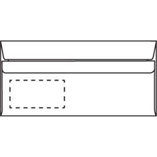 Kuverta ABT DP strip bijela 110x230mm 80g 100/1