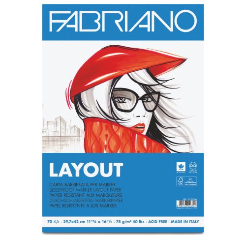 Blok Fabriano Layout za marker 21x29,7cm 75gr 70L