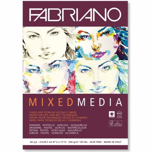 Blok Fabriano Mixed Media 21x29,7 cm 250gr 40L