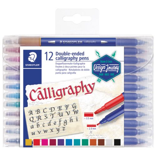 Flomaster 12boja obostrani s 2 vrha za kaligrafiju Design Journey Staedtler