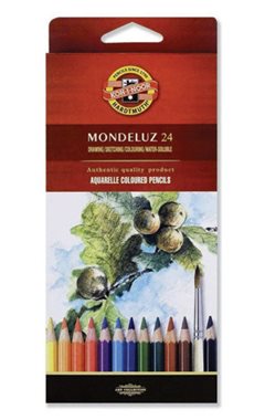 Boje drvene akvarel 24 boje Mondeluz art Koh-I-Noor