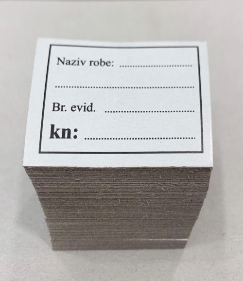 Etikete vodoravne za cijene 1/100